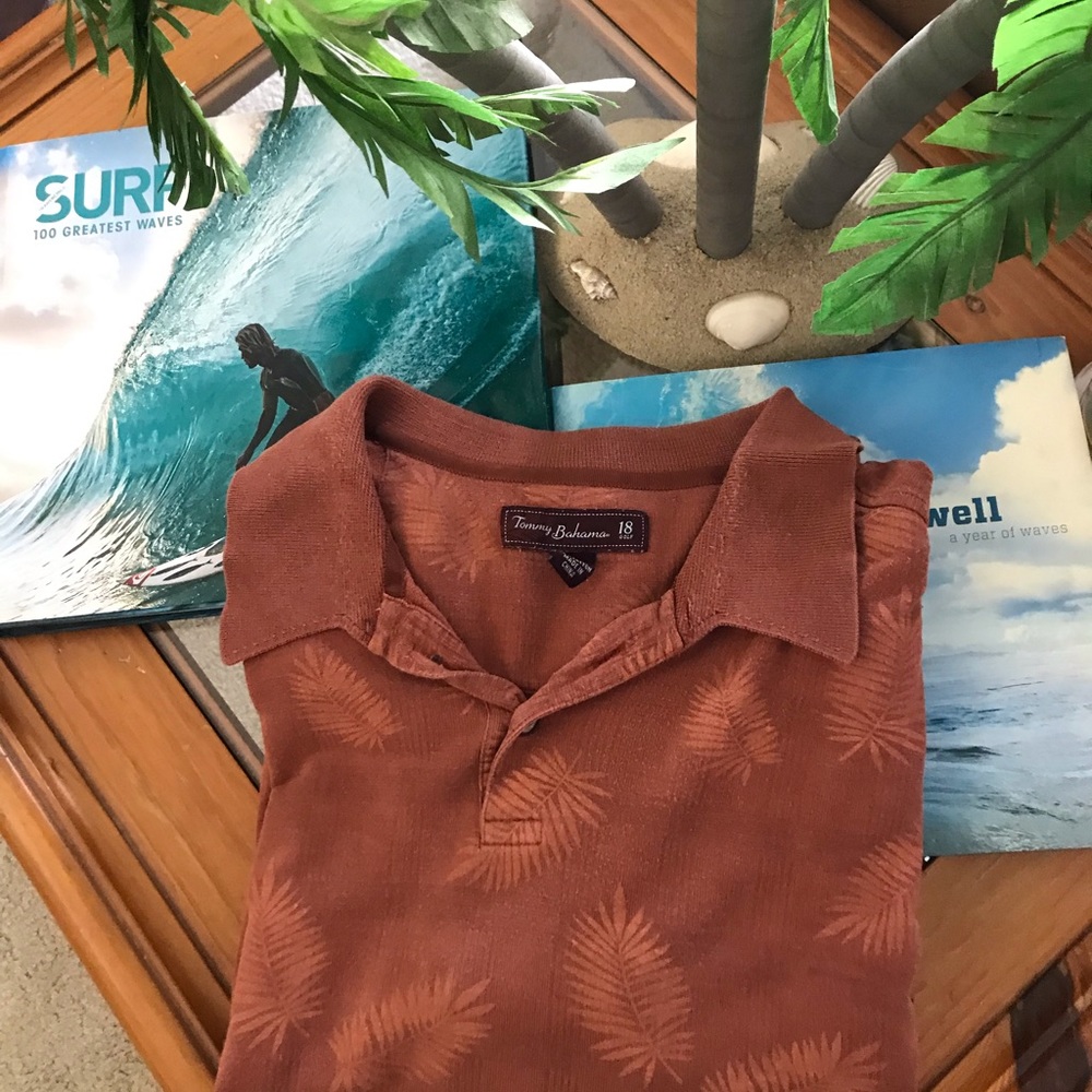 Tommy Bahama, Floral, Polo, XX-Large